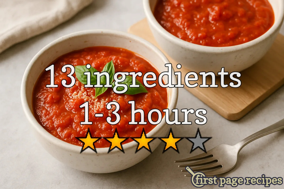 recipe image Classic Italian Marinara Sauce