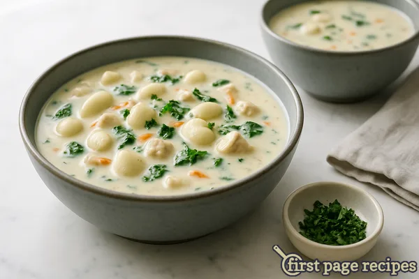Copycat Olive Garden Chicken & Gnocchi Soup