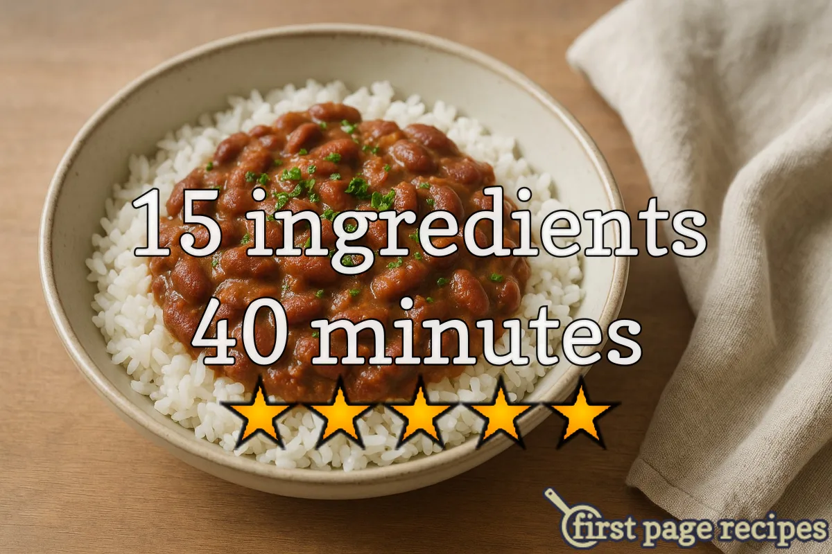 recipe image Copycat Popeyes Red Beans and Rice