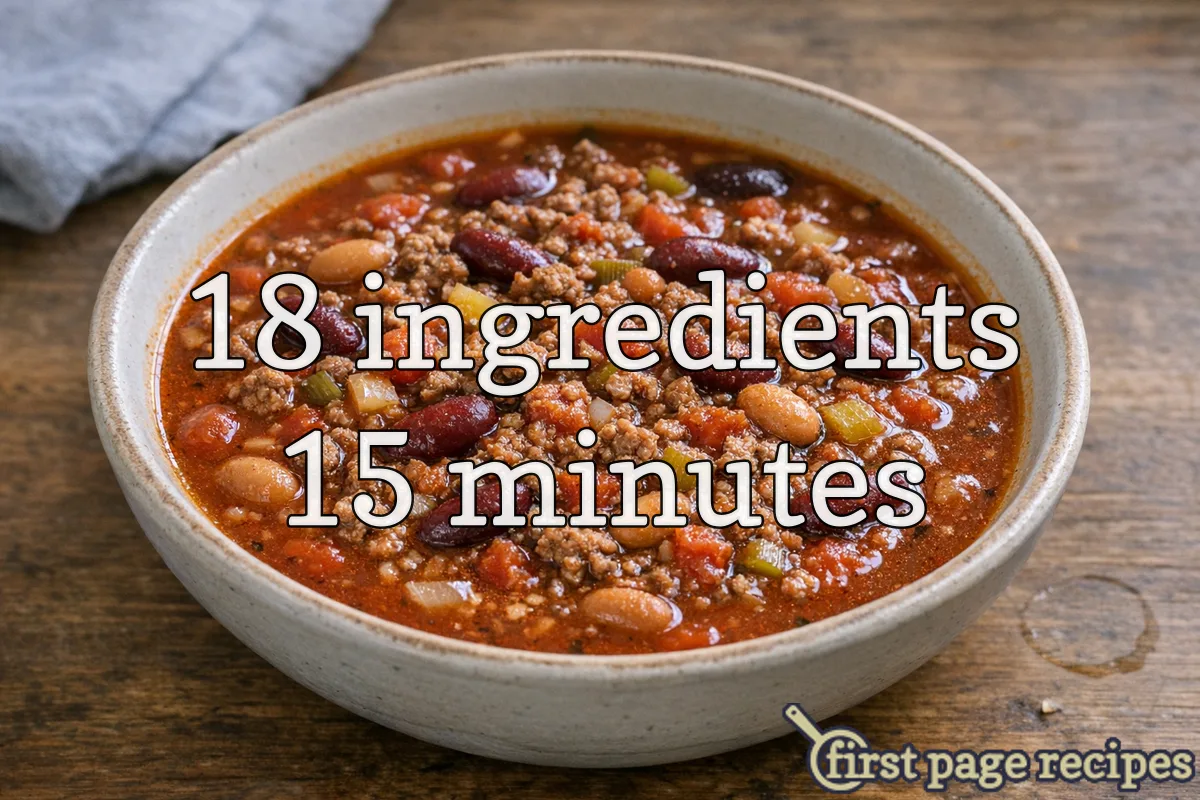 recipe image Copycat Wendy's Chili
