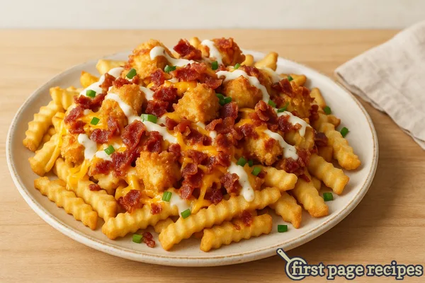Copycat Zaxby's Chicken Bacon Ranch Loaded Fries