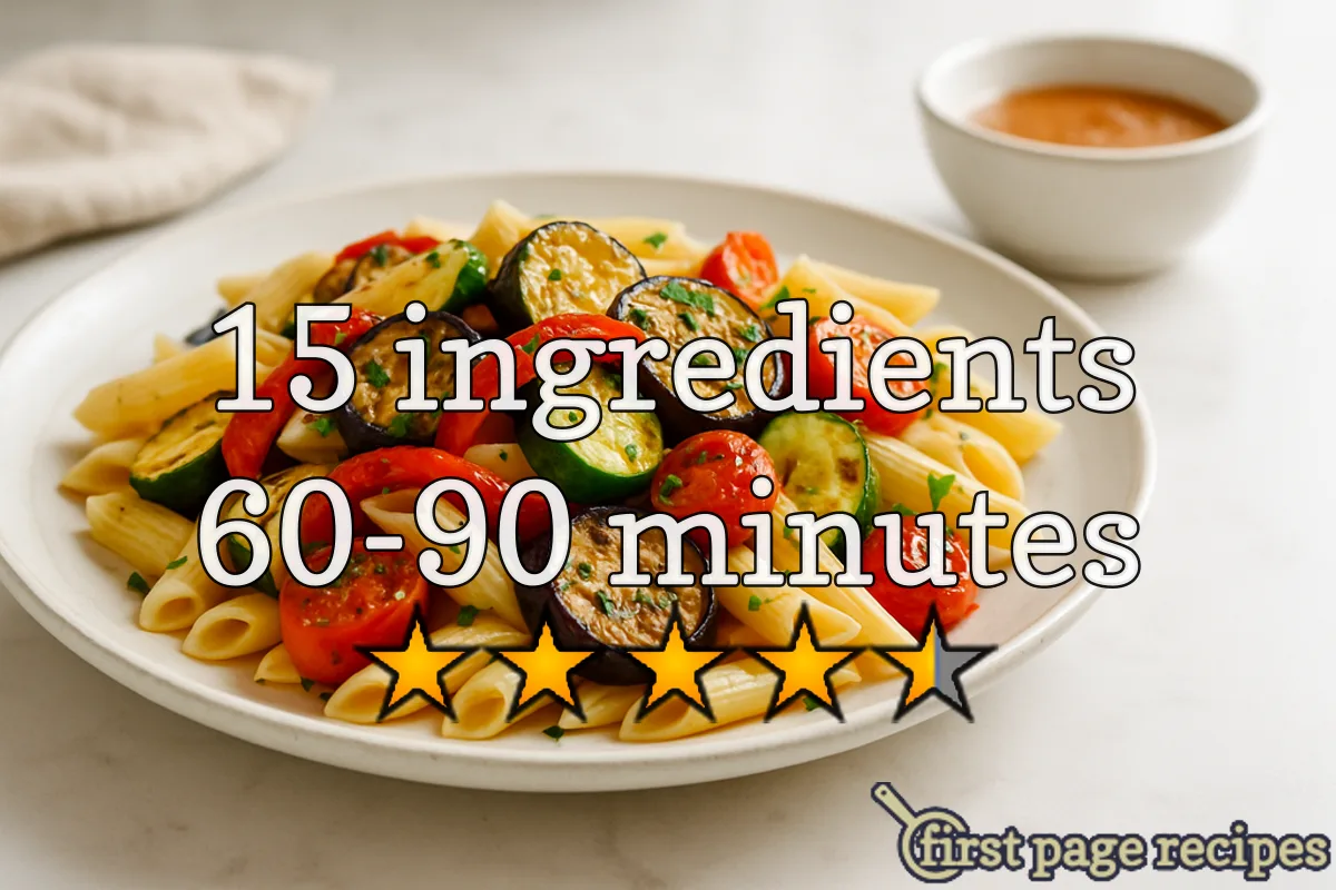 recipe image Mediterranean Grilled Vegetables and Penne