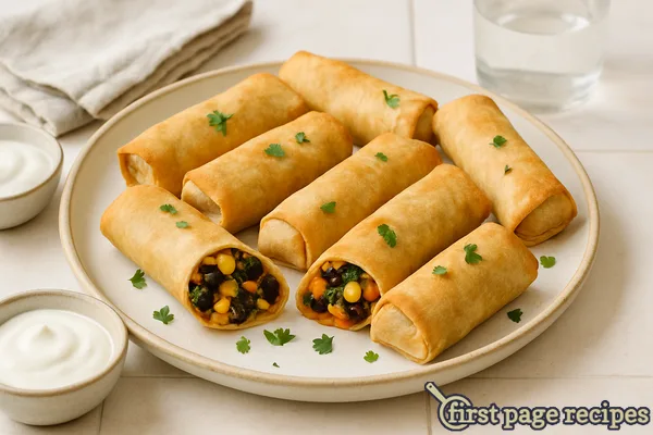 No-Fry Southwest Egg Rolls