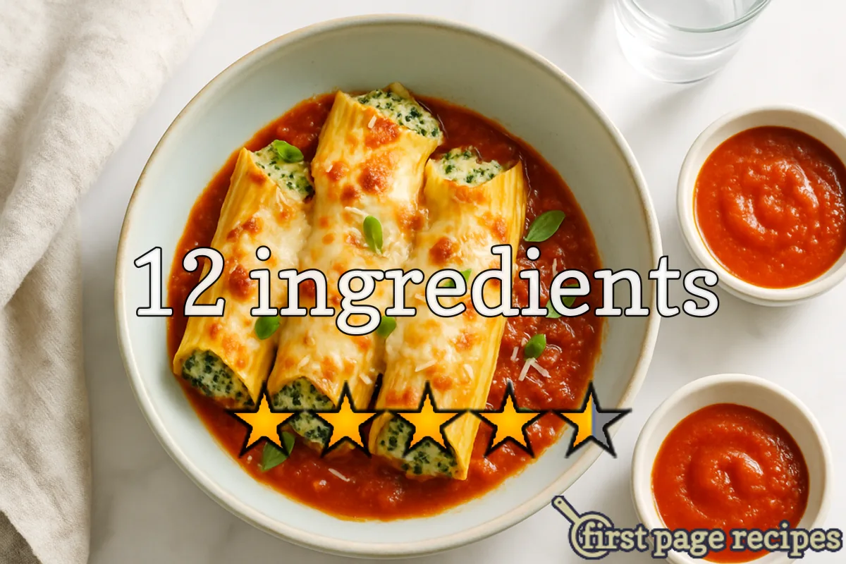 recipe image Overnight Spinach Manicotti