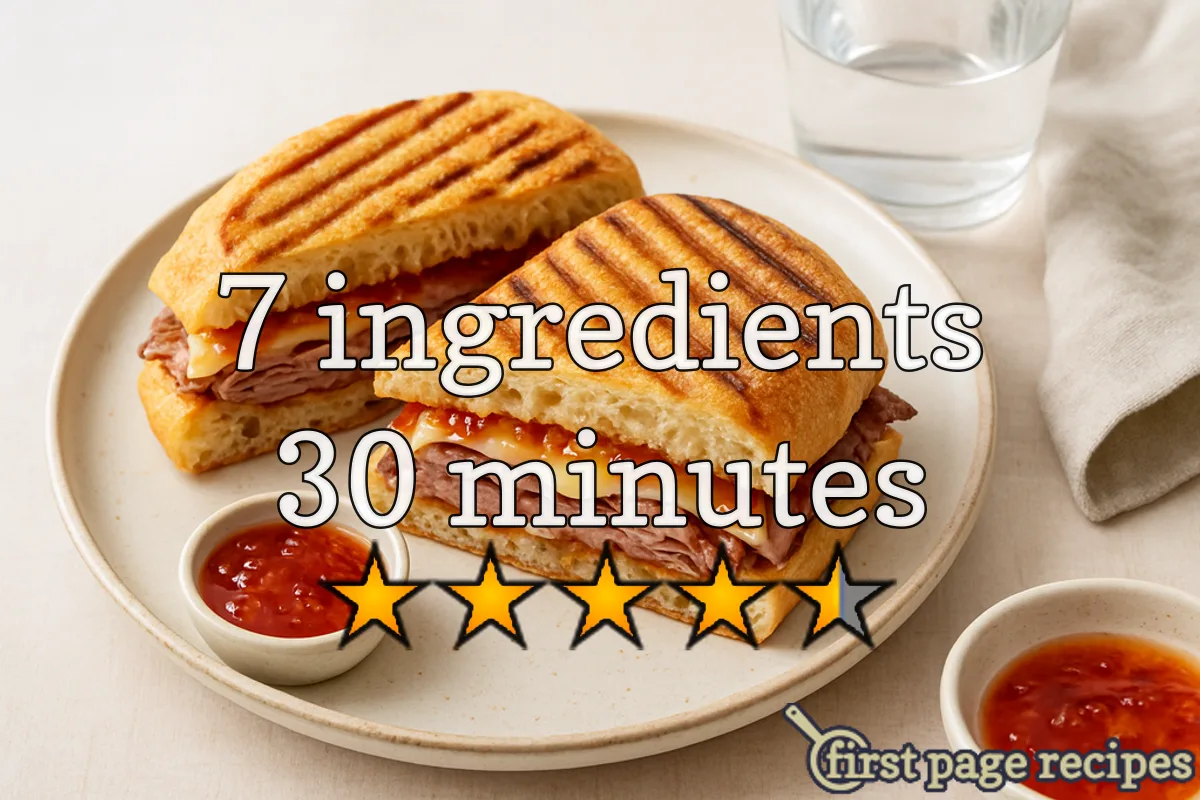 recipe image Roast Beef Panini