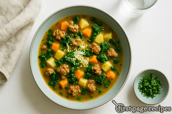 Rustic Italian Sausage Harvest Soup