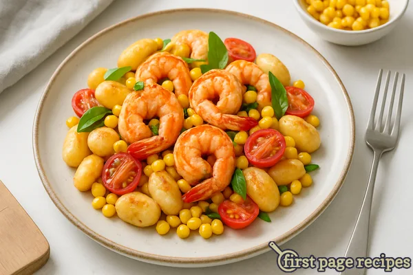 Shrimp and Gnocchi with Sweet Corn