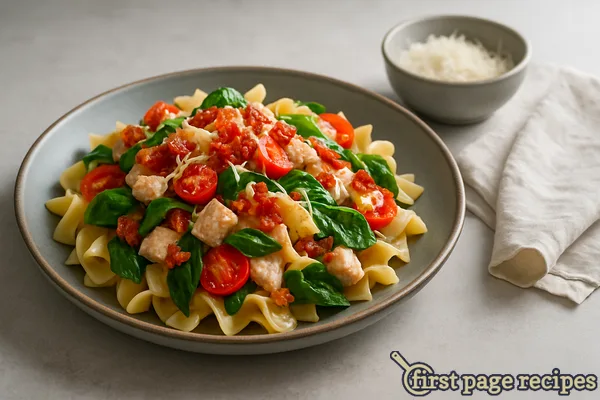 Spinach And Bacon Pasta Toss