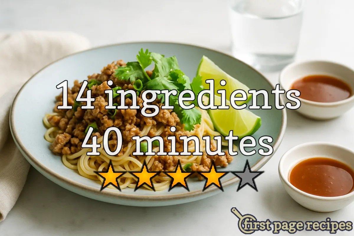 recipe image Thai Pork Noodle Bowl