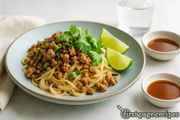 Thai Pork Noodle Bowl