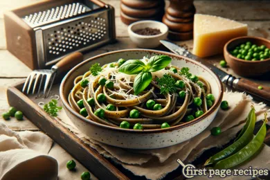 Linguini with Peas